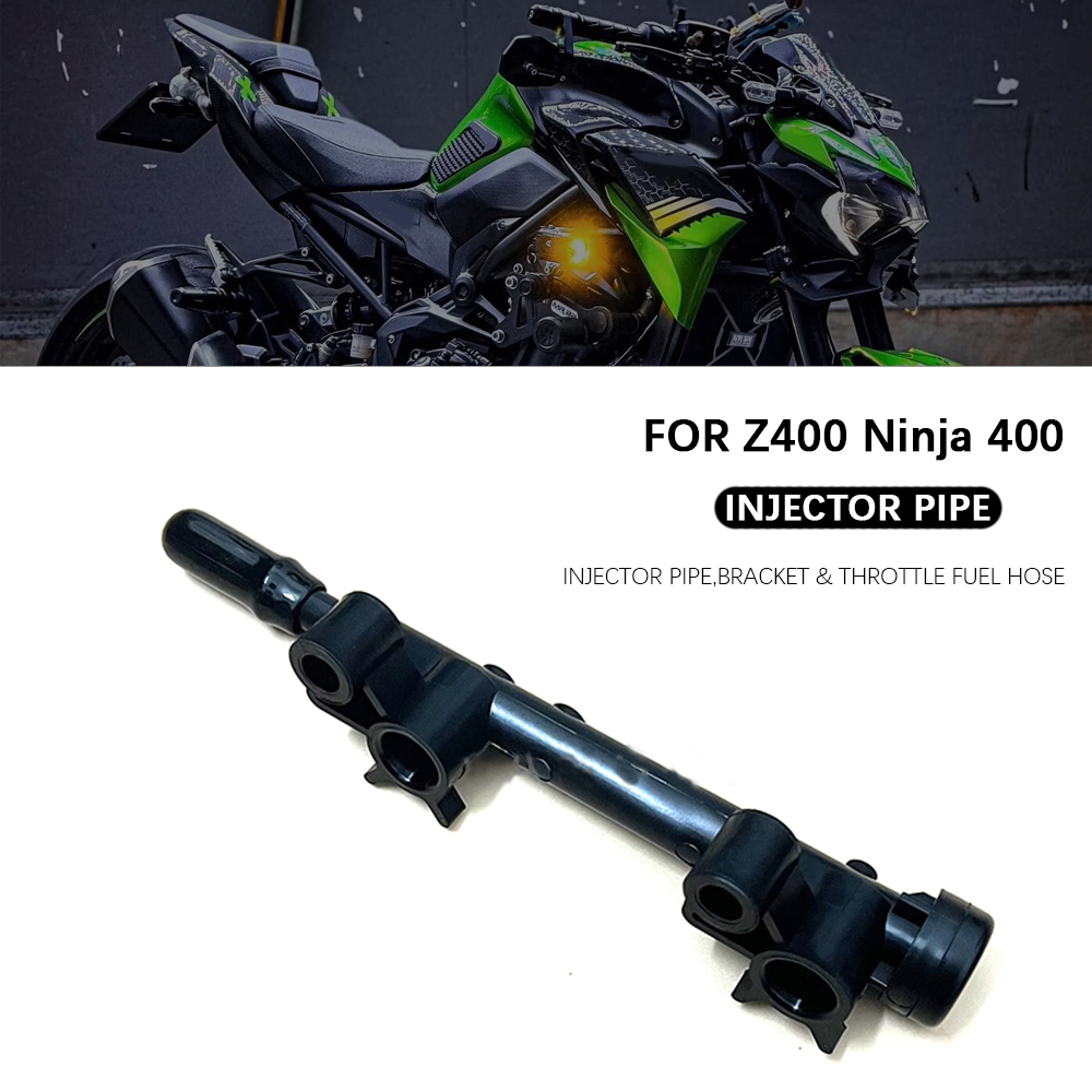 Motorcycle Oil Filter - ユニバーサルオートバイカワサキニンジャ 400 Z400 燃料噴射ノズル固定プラスチックパイプブラケット NINJA400 Z400