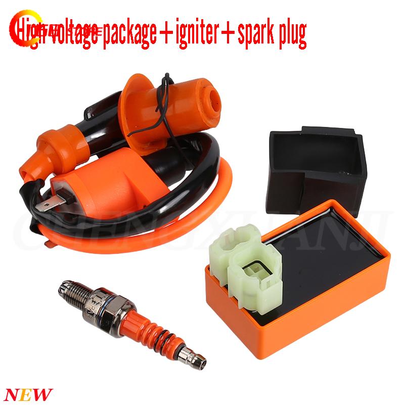 Motorcycle Spark Plug - GY6 50cc 125cc 150cc バイクアクセサリーに適した実用的なCDI、イグニッションコイル、スパークプラグキット