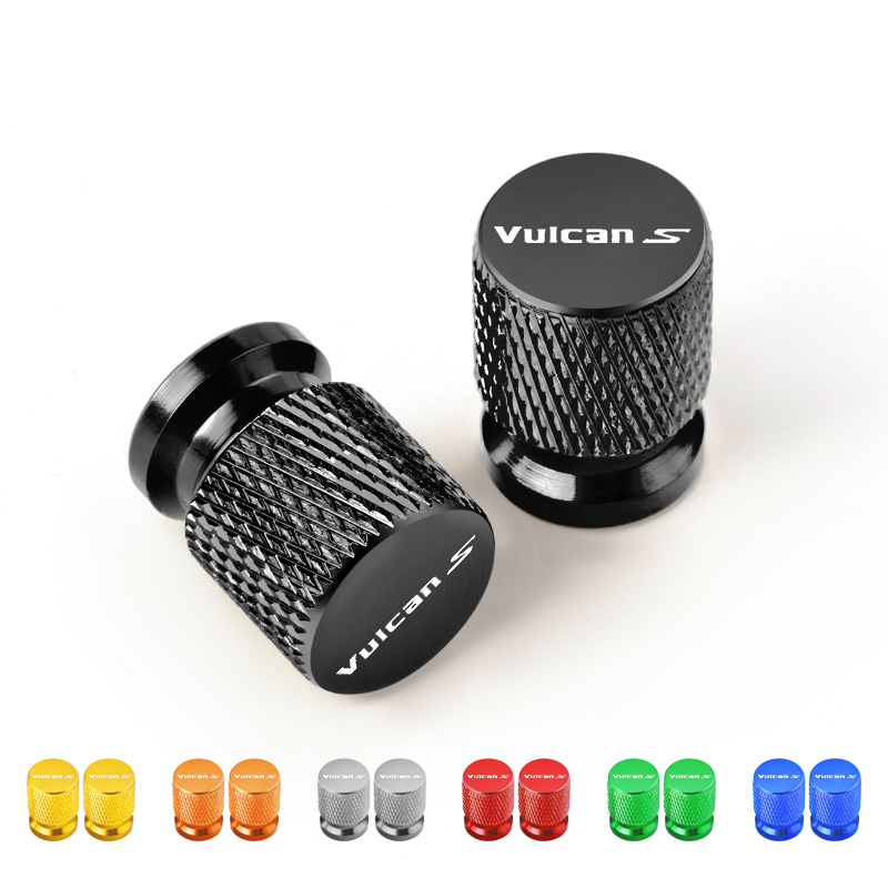 Motorcycle Valve Cover - オートバイのタイヤバルブエアポートカバー,キャッププラグ,CNCアルミニウムアクセサリー,カワサキバルカンのロゴ,650cc,650 cc