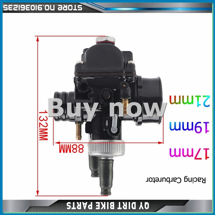 Motorcycle Carburetor - オートバイキャブレター PHBG 21MM AD キャブレター 50-100Cc