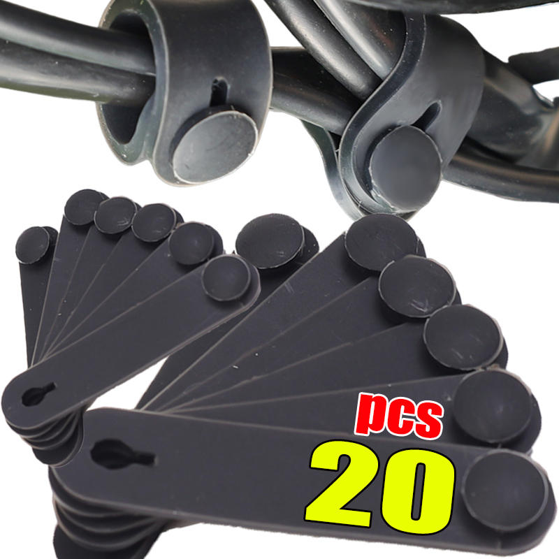 Motorcycle Clutch - 1-20 個オートバイゴムフレーム固定ケーブル配線ハーネス電源コードネクタイブレーキネクタイクラッチライン弾性修正オートアクセサリー