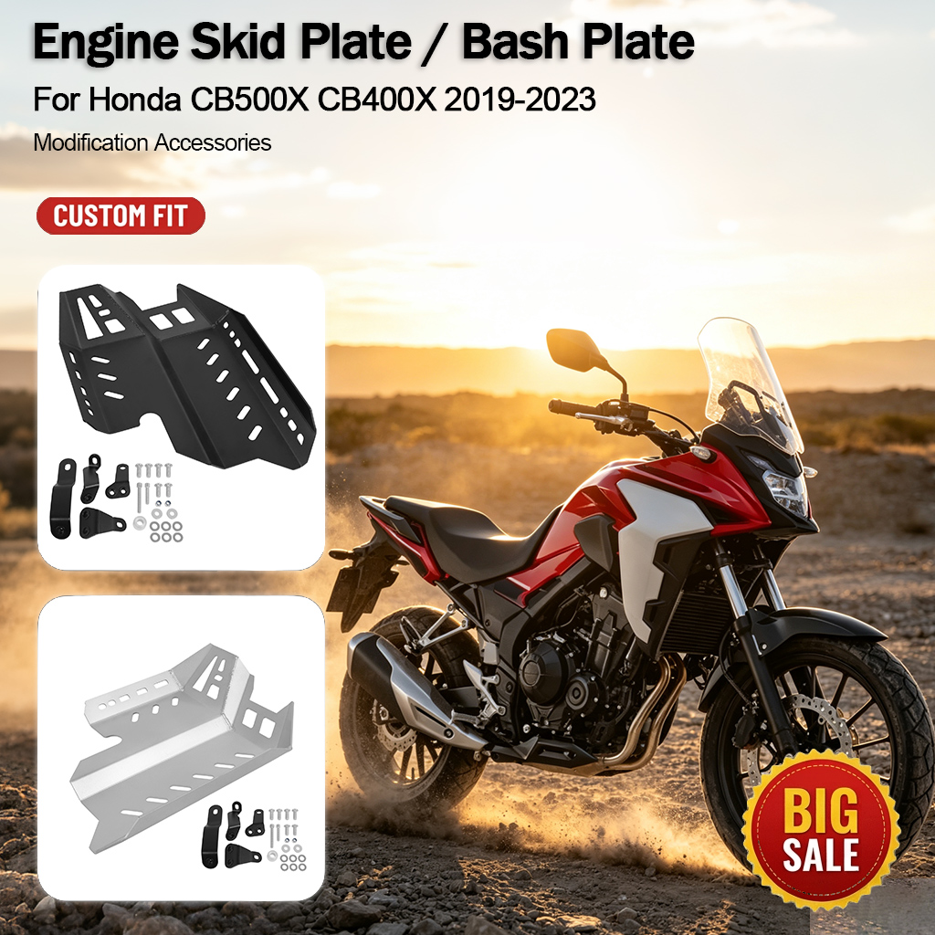 Engine Parts Motorcycle - ホンダCB500X CB400X 2019‑2023用 バイク改造エンジン保護プレート アンダーボディアーマープロテクター アップグレード交換部品
