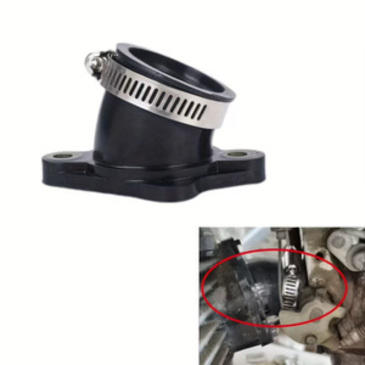 Motorcycle Carburetor - キャブレターインテークマニホールドブーツパイプ 30 ミリメートル交換部品 CG250cc エンジン ATV