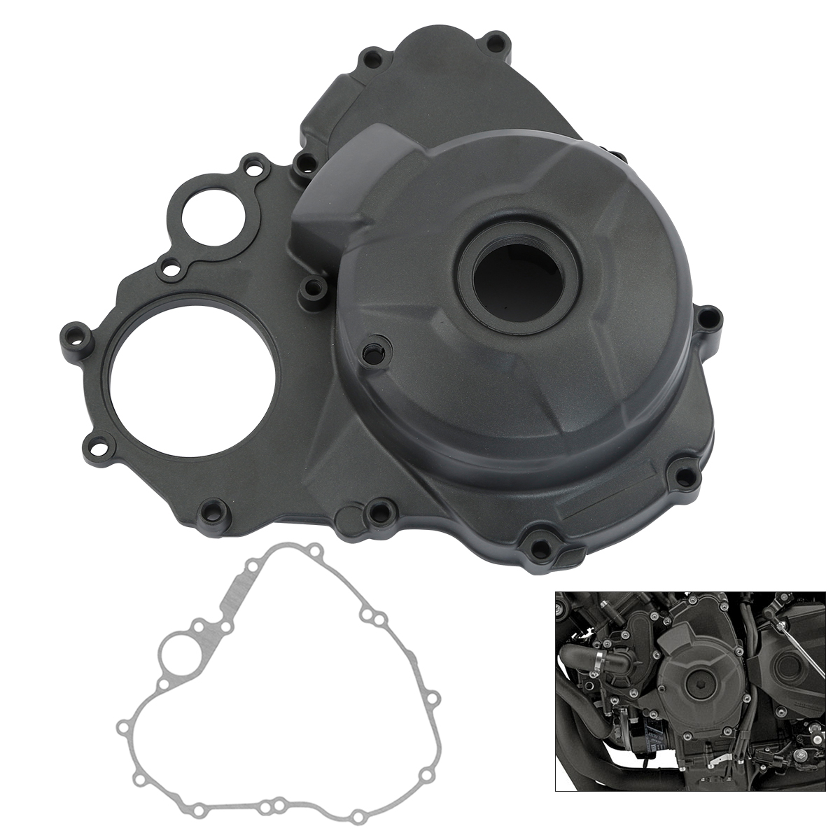 Motorcycle Stator - ヤマハモーターサイクル用左固定子付き磁気クランクケースカバー,モーターサイクルアクセサリー,fj09,fz09,mt09,トレーサー900,xsr900と互換性があります