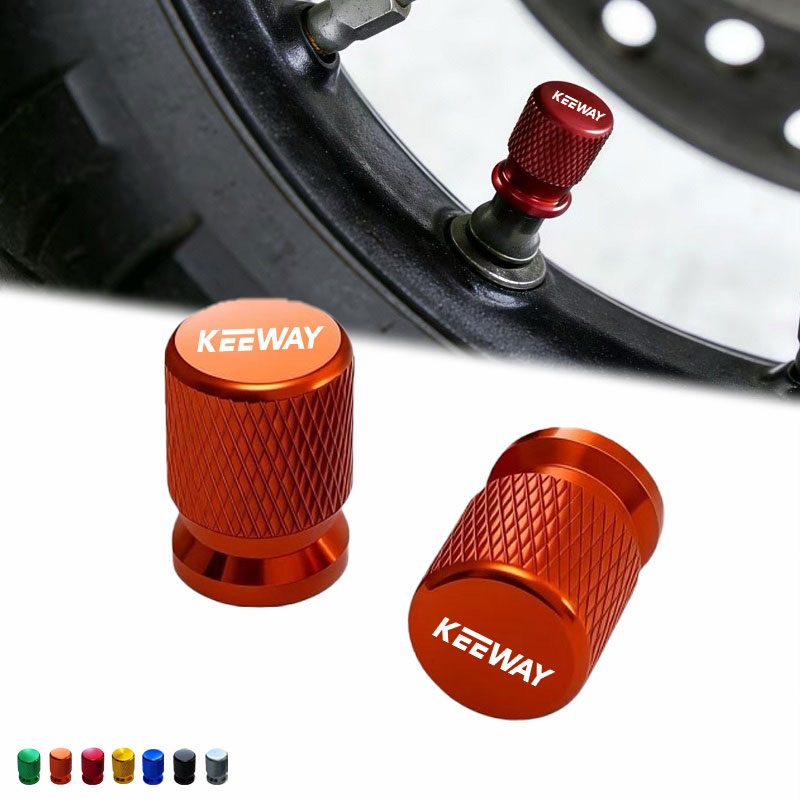 Motorcycle Valve Cover - 2 個オートバイアルミ合金タイヤホイール部品バルブステムキャップカバー Keeway RKF 125 RKF125
