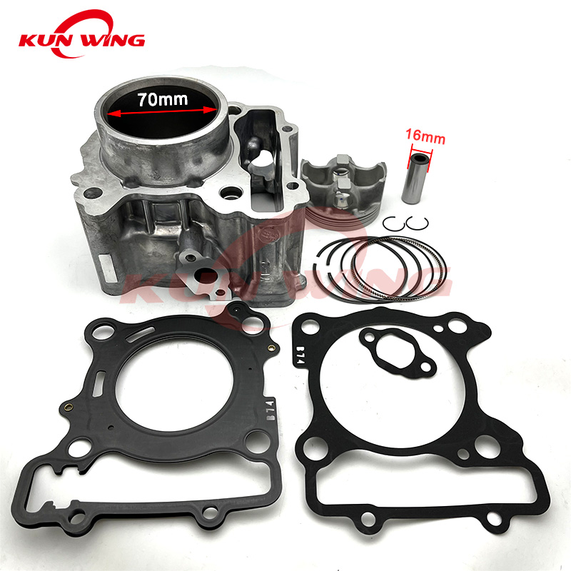 Motorcycle Piston - ヤマハ、ピストンリング、オートバイエンジン部品、xmax 300、X-MAX300、70mm用のボアシリンダーキット