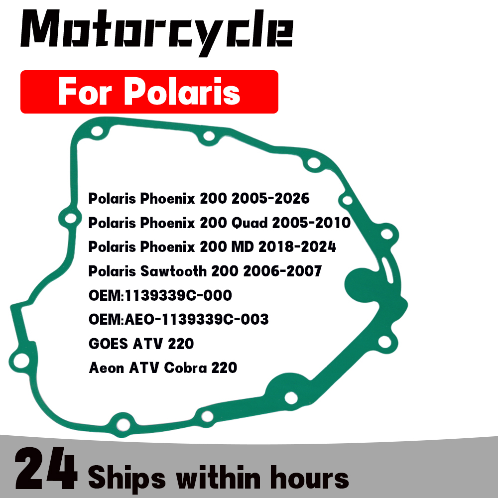 Motorcycle Stator - オートバイステータージェネレーターカバーガスケットポラリスフェニックス 200 クワッド 200 MD ソータゥース