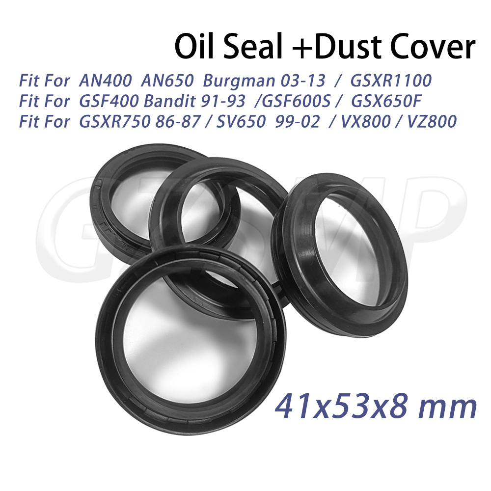41x53x8 モーターサイクルフロントフォークオイルシール - Motorcycle Oil Filter のレビューと価格