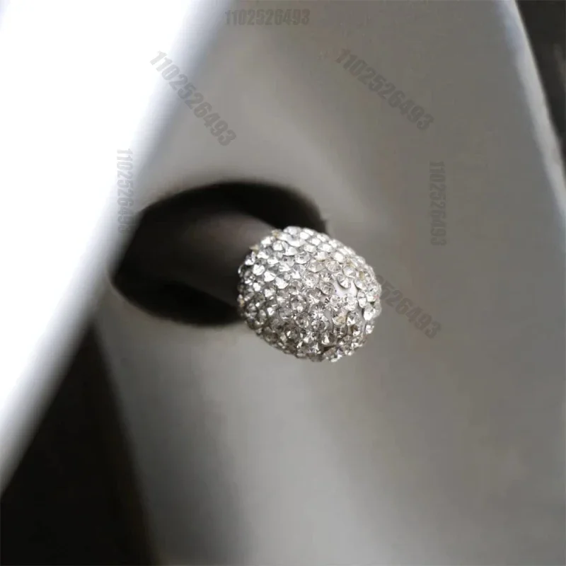 2/4 個ダイヤモンド車のタイヤバルブキャップ輝く防塵ホイー - Motorcycle Valve Cover のレビューと価格