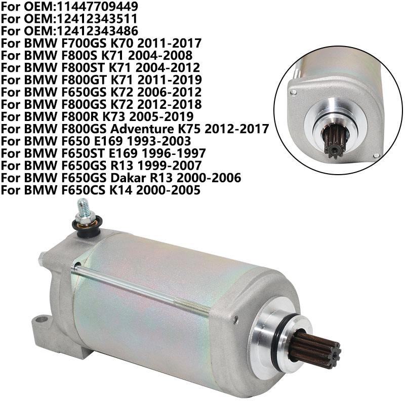 モーターサイクルスターターモーター,bmw,f800st,f - Motorcycle Starter Motor のレビューと価格