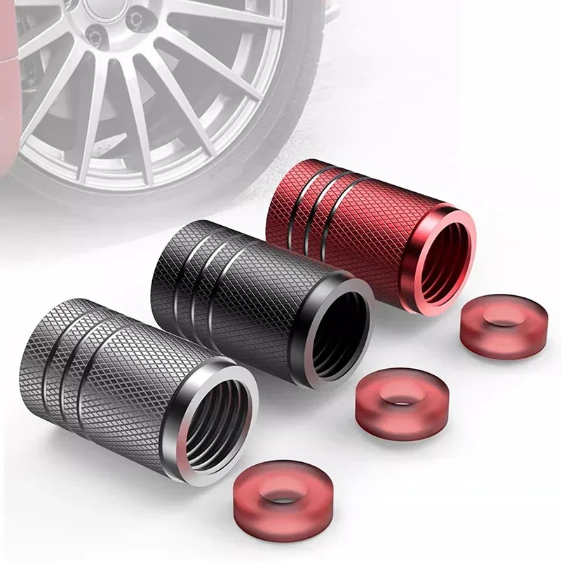 4 個車のタイヤバルブステムキャップローレットスタイルタイヤ - Motorcycle Valve Cover のレビューと価格
