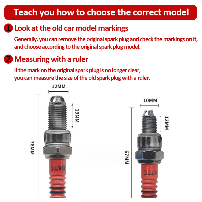 1/2 個レーシングスパークプラグ 3 トリプル電極 A7T - Motorcycle Spark Plug のレビューと価格